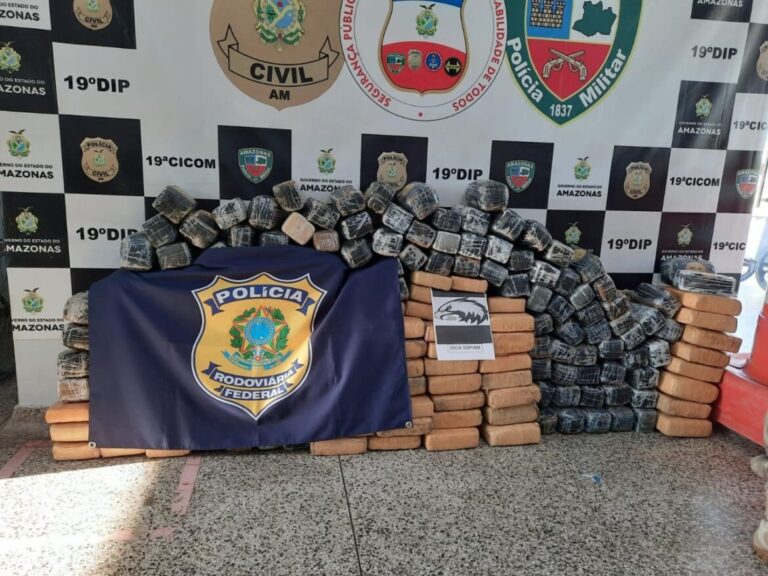 SSP-AM apreende 233 quilos de skunk em ação conjunta com Polícia Rodoviária Federal