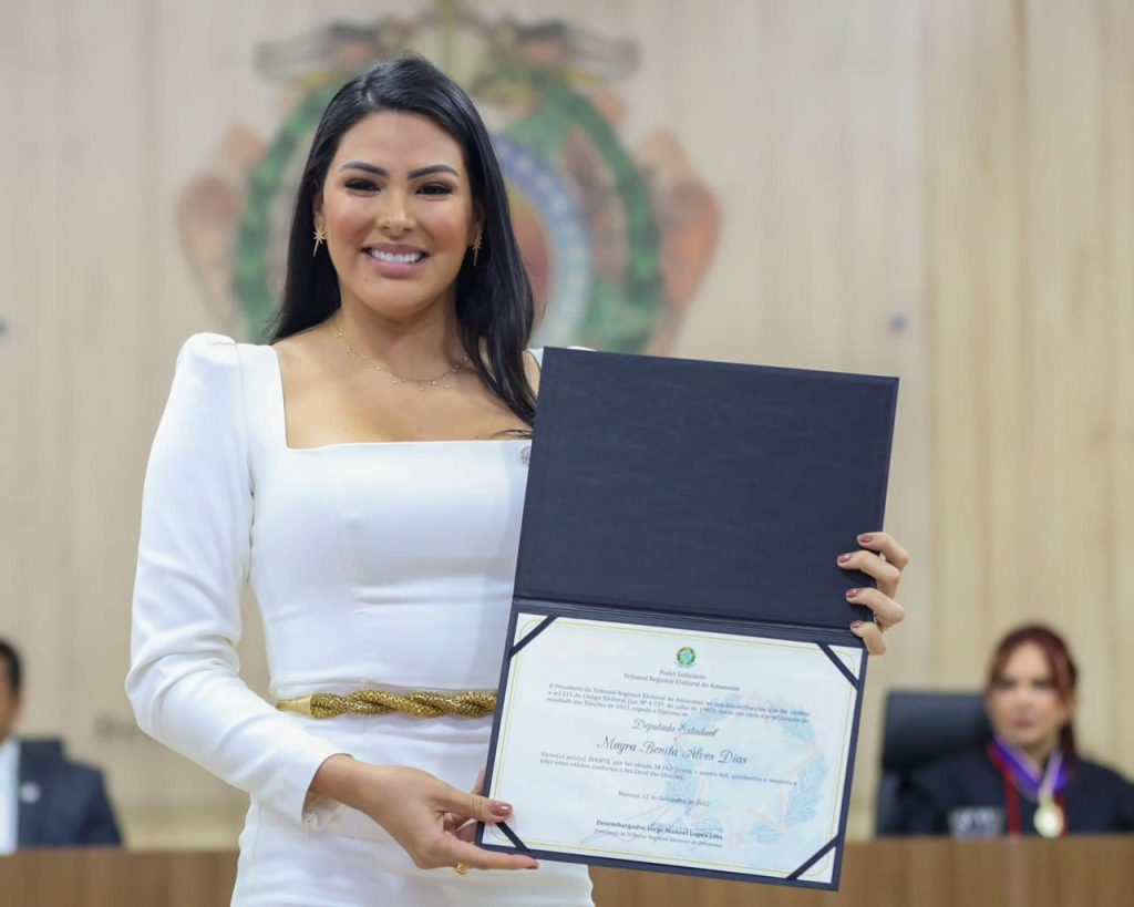 Mayra Dias é diplomada pelo TRE e será empossada  deputada estadual em fevereiro 