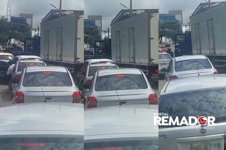 Motorista de caminhão é assaltado em viaduto em plena luz do dia em Manaus