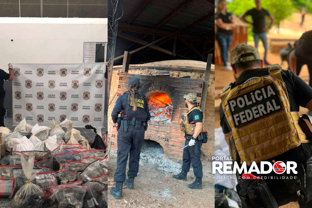 Polícia Federal realiza incineração de meia tonelada de drogas no Amazonas