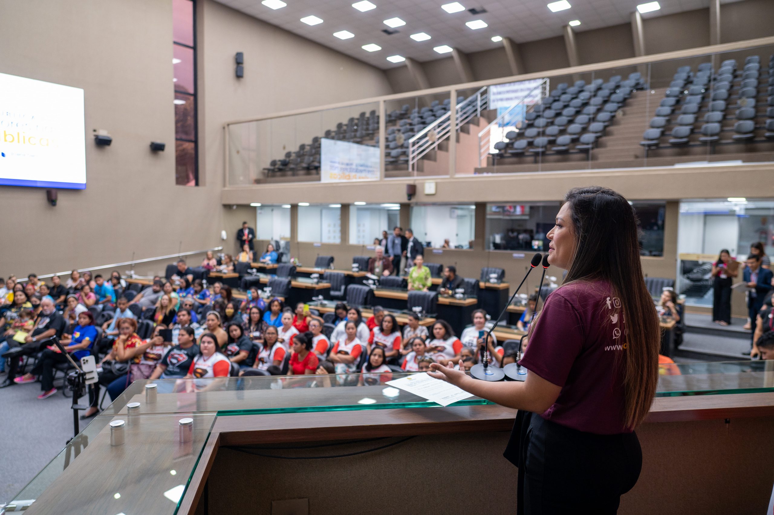 Joana Darc destaca a garantia dos direitos de pessoas com deficiência, em Audiência Pública sobre mediadores escolares no AM