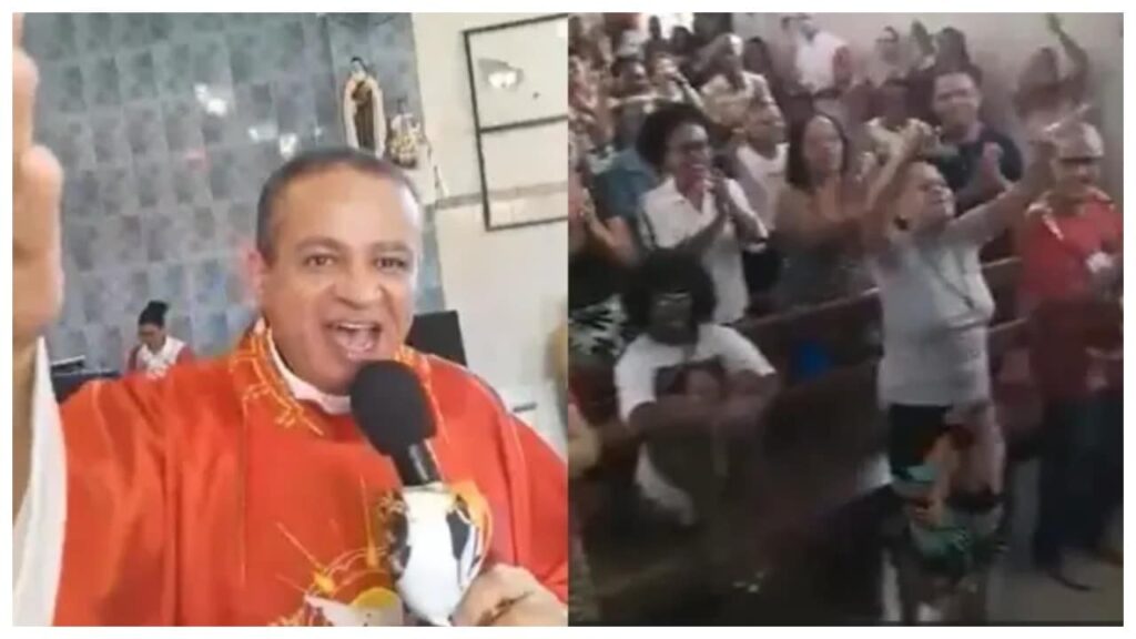 ataniel silva padre de paroquia no rj viraliza ao cantar samba de em missa 2023