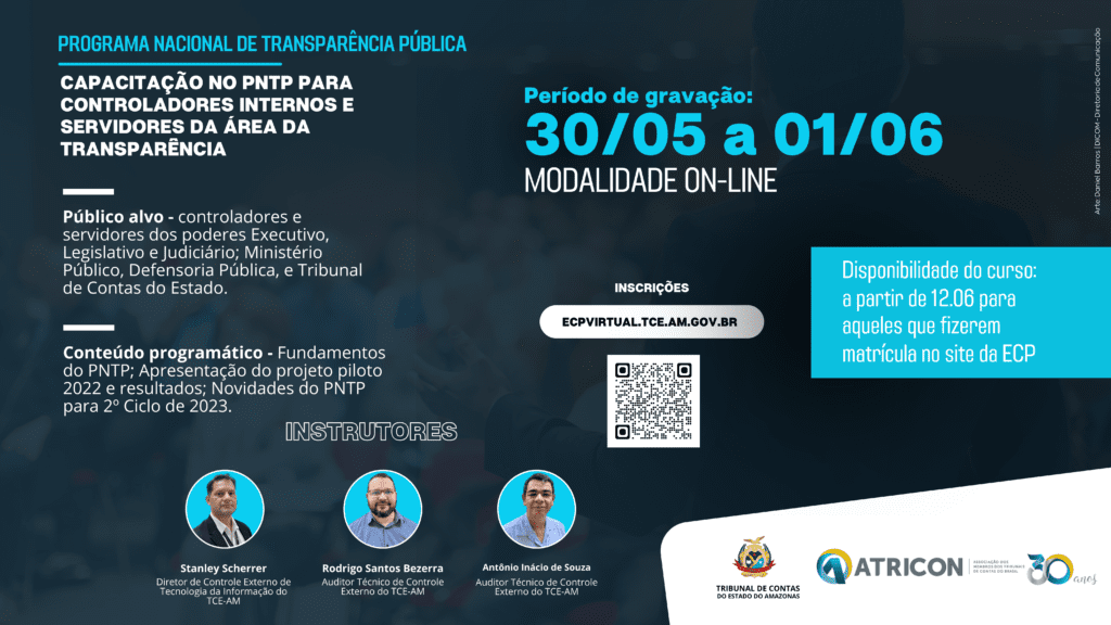 TCE-AM convoca órgãos públicos para treinamento sobre transparência Portal Remador