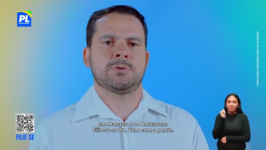 Partido Liberal lança vídeo institucional com Alberto Neto convocando filiação em Manaus