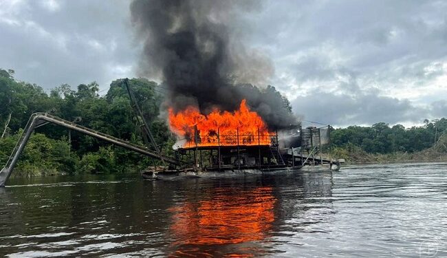 Operação conjunta resulta na destruição de 29 embarcações de garimpo ilegal no Amazonas Portal Remador