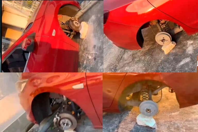 Carro tem os quatros pneus furtados no Conjuto Eldorado em Manaus Portal Remador