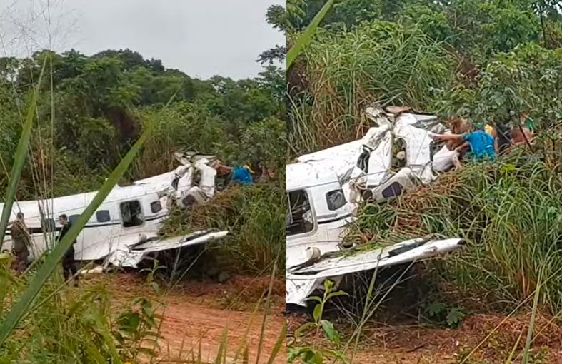 Veja o momento em que os corpos são removidos da aeronave após o acidente aéreo em Barcelos, no Amazonas Portal Remador