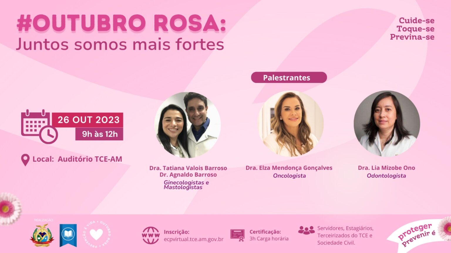 Conscientização: Roda de conversa do Outubro Rosa no TCE-AM Portal Remador