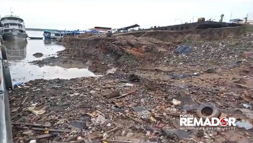 População denuncia acúmulo de lixo na orla de um Porto na Zona Sul de Manaus Portal Remador