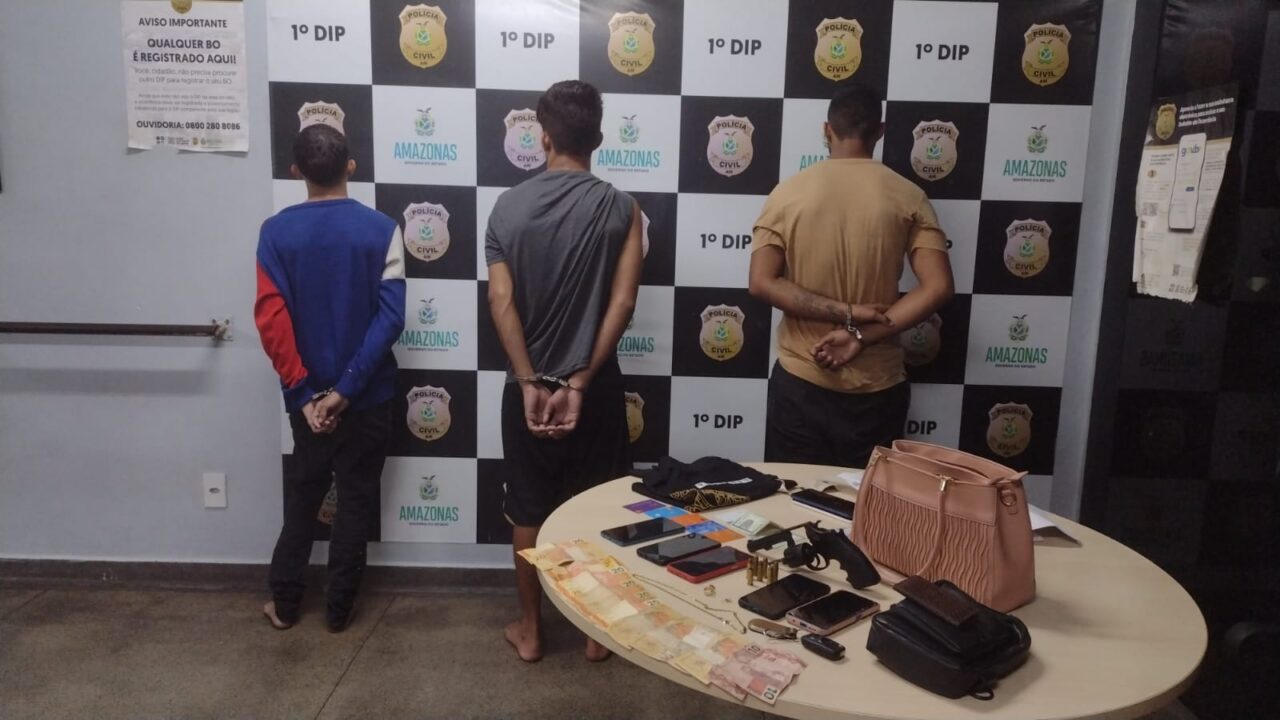 Trio é presos após arrastão no Centro de Manaus
Portal Remador