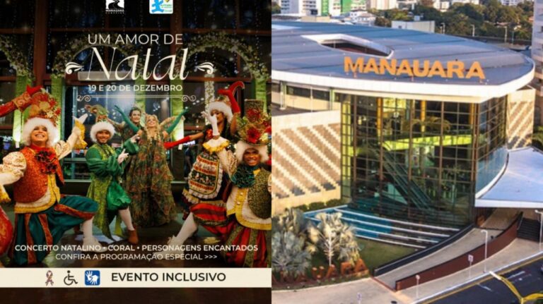 Manauara Shopping apresenta ‘Um Amor de Natal’ com espetáculos de dança com personagens encantados e musicais inclusivos; confira agenda