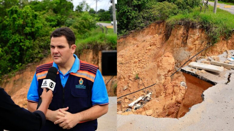 Renato Junior, Titular da SEMINF, vistoria áreas de risco em Manaus