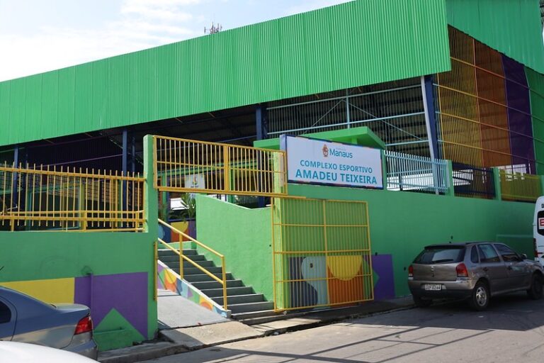 Prefeito vistoria obras de requalificação do Complexo Poliesportivo Amadeu Teixeira em Manaus