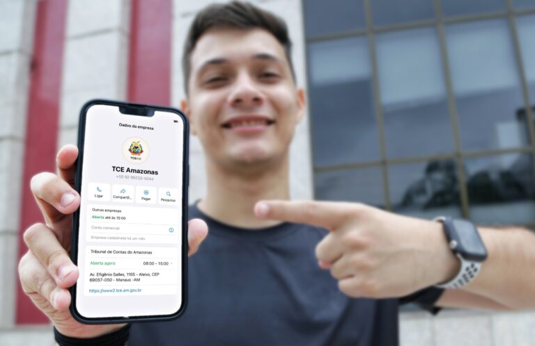 Tribunal de Contas do Amazonas disponibiliza canal de whatsApp para cidadãos