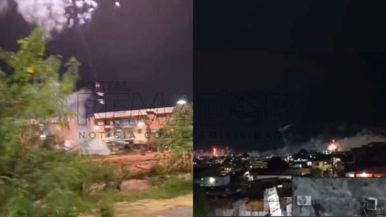 Bairros de Manaus são tomados por fogos de artifício em comemoração de facção