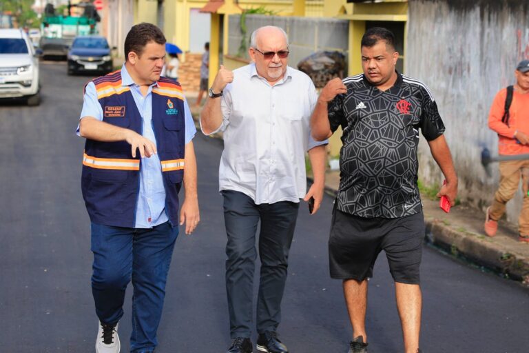 Pacote de obras da Prefeitura de Manaus leva infraestrutura ao bairro Lírio do Vale