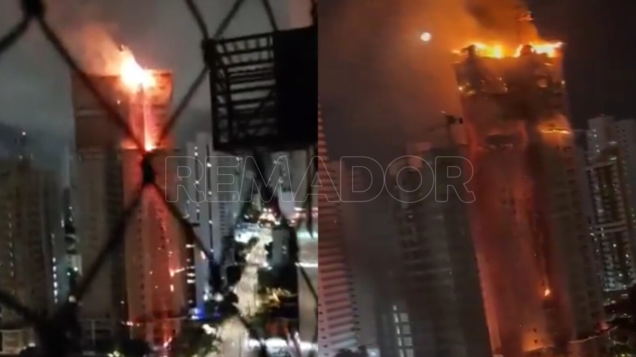 Urgente: Incêndio destrói prédio em construção na zona oeste do Recife