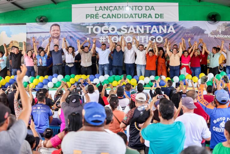 Toco Santana e Toinho Cidade lançam pré-candidatura à prefeitura de Borba com amplo apoio político