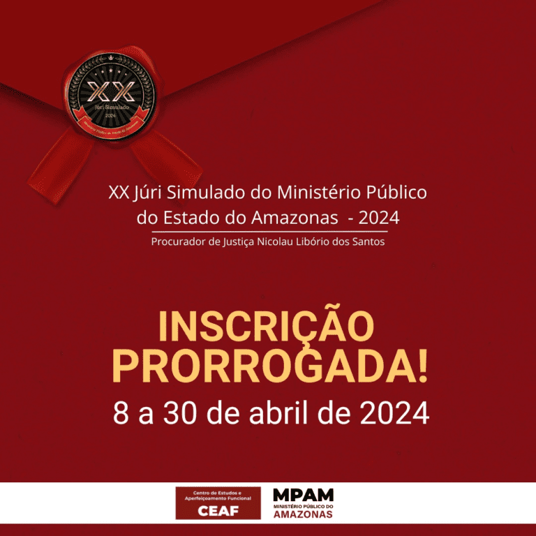 Ministério Público prorroga inscrições do 20° Concurso de Júri Simulado