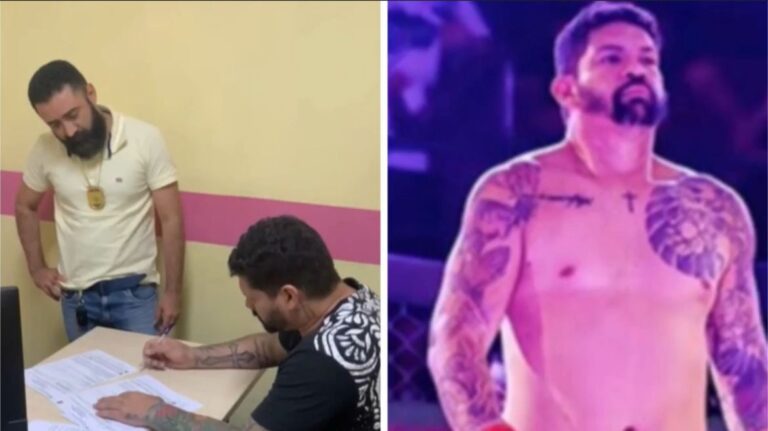 Lutador de MMA se entrega a polícia após agredir ex-namorada em Manaus