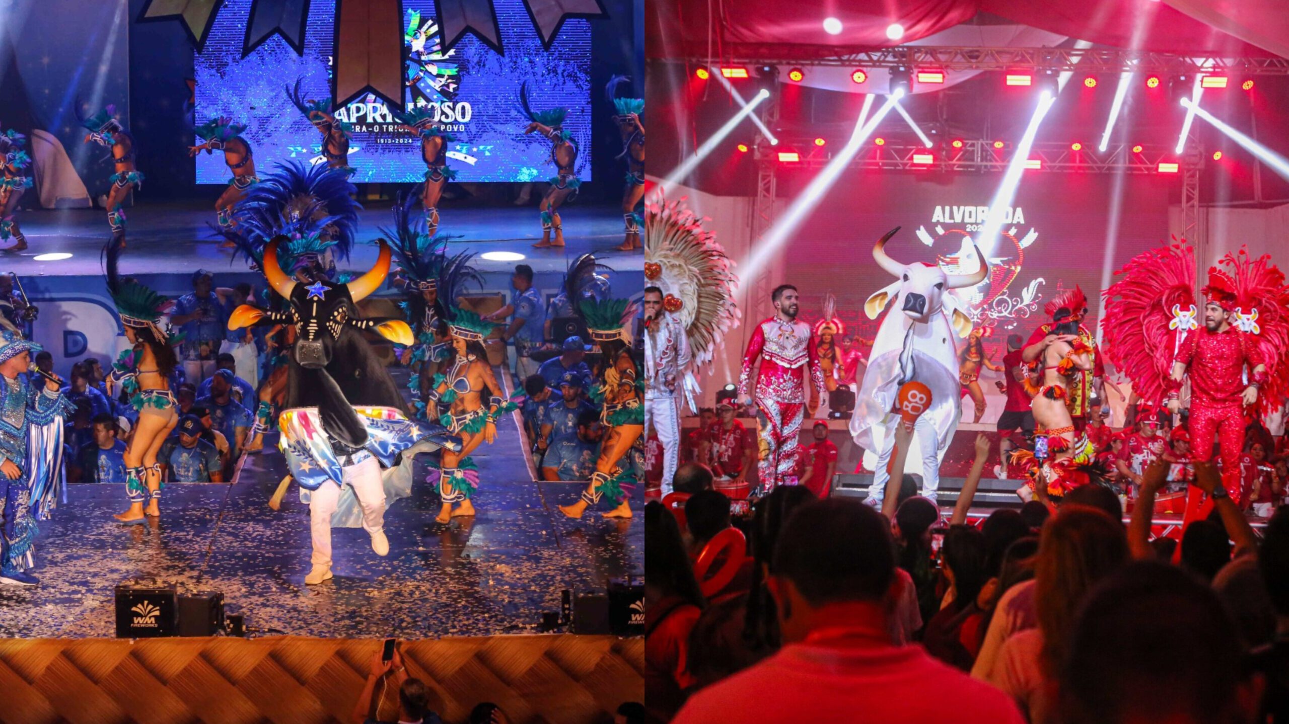 Bumbás Caprichoso e Garantido movimentam a economia e o turismo na ilha antes do período do Festival