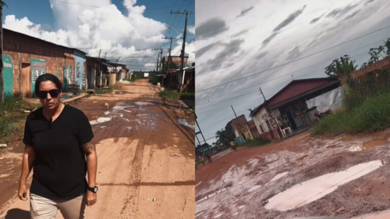 Dra. Simone Carneiro denuncia abandono no bairro Veneza em Iranduba