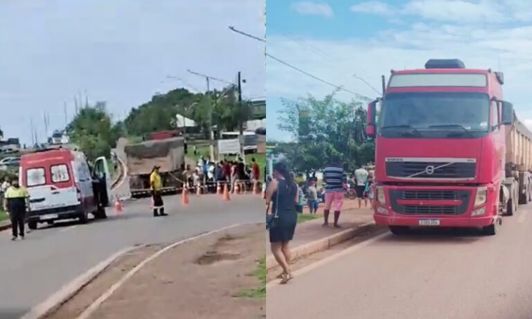 Homem morre atropelado por carreta em Presidente Figueiredo