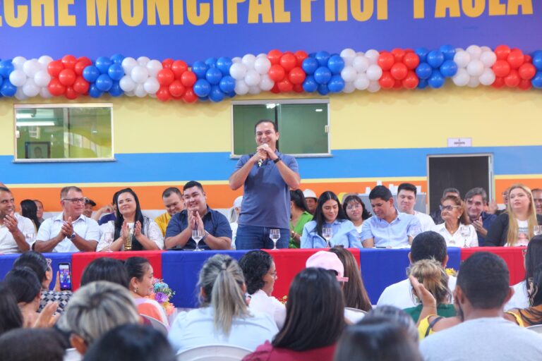 Resultado de sua indicação, Mateus Assayag celebra inauguração da primeira creche em tempo integral de Parintins