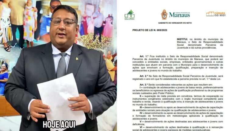 CMM aprova selo de Responsabilidade Social "Parceiros da Juventude" de autoria do vereador Ivo Neto