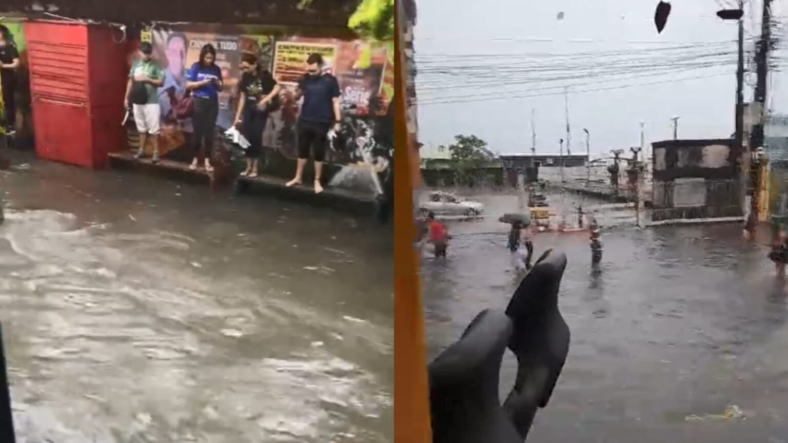 Manaus enfrenta transtornos com forte chuva nesta quarta-feira (10)