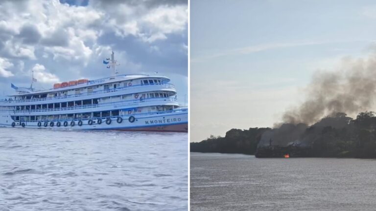 Incêndio em barco causa mortes próximo a Uarini no Amazonas