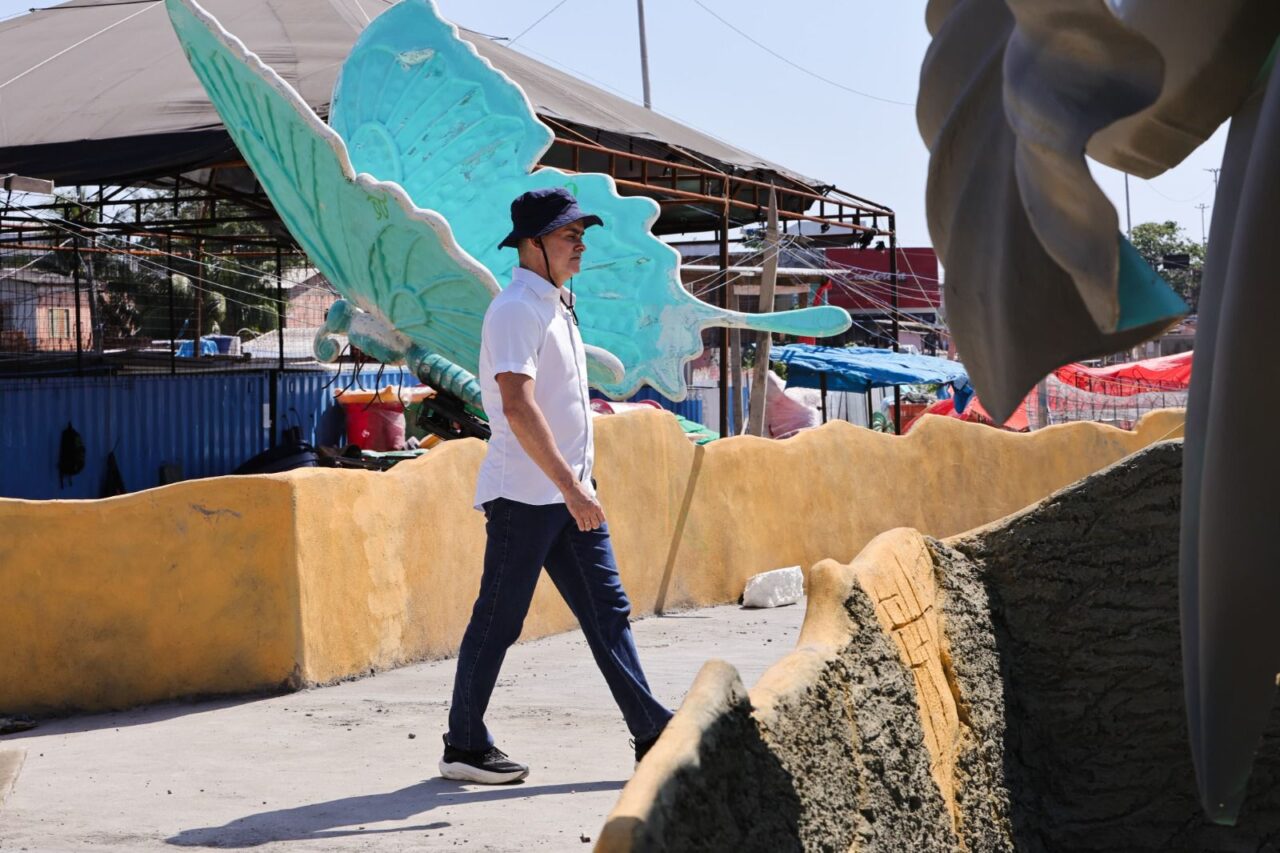 Prefeito David Almeida vistoria avanço das obras do Gigantes da Floresta e da USF do São José