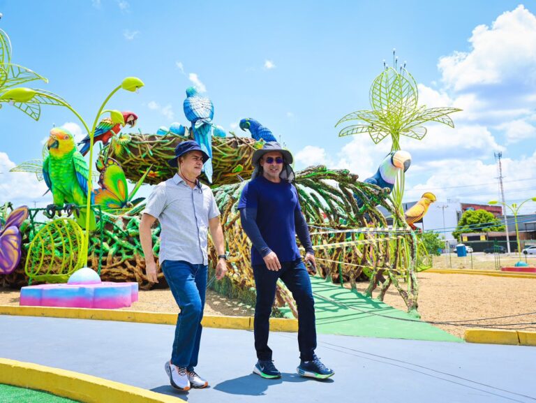 Prefeito David Almeida realiza inspeção final à segunda etapa do parque Gigantes da Floresta que será inaugurada hoje