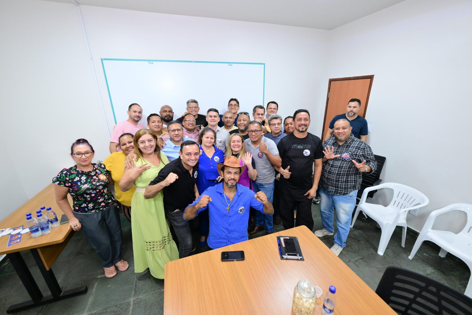 Candidatos a vereador do Partido Mobiliza declaram apoio ao prefeito David Almeida