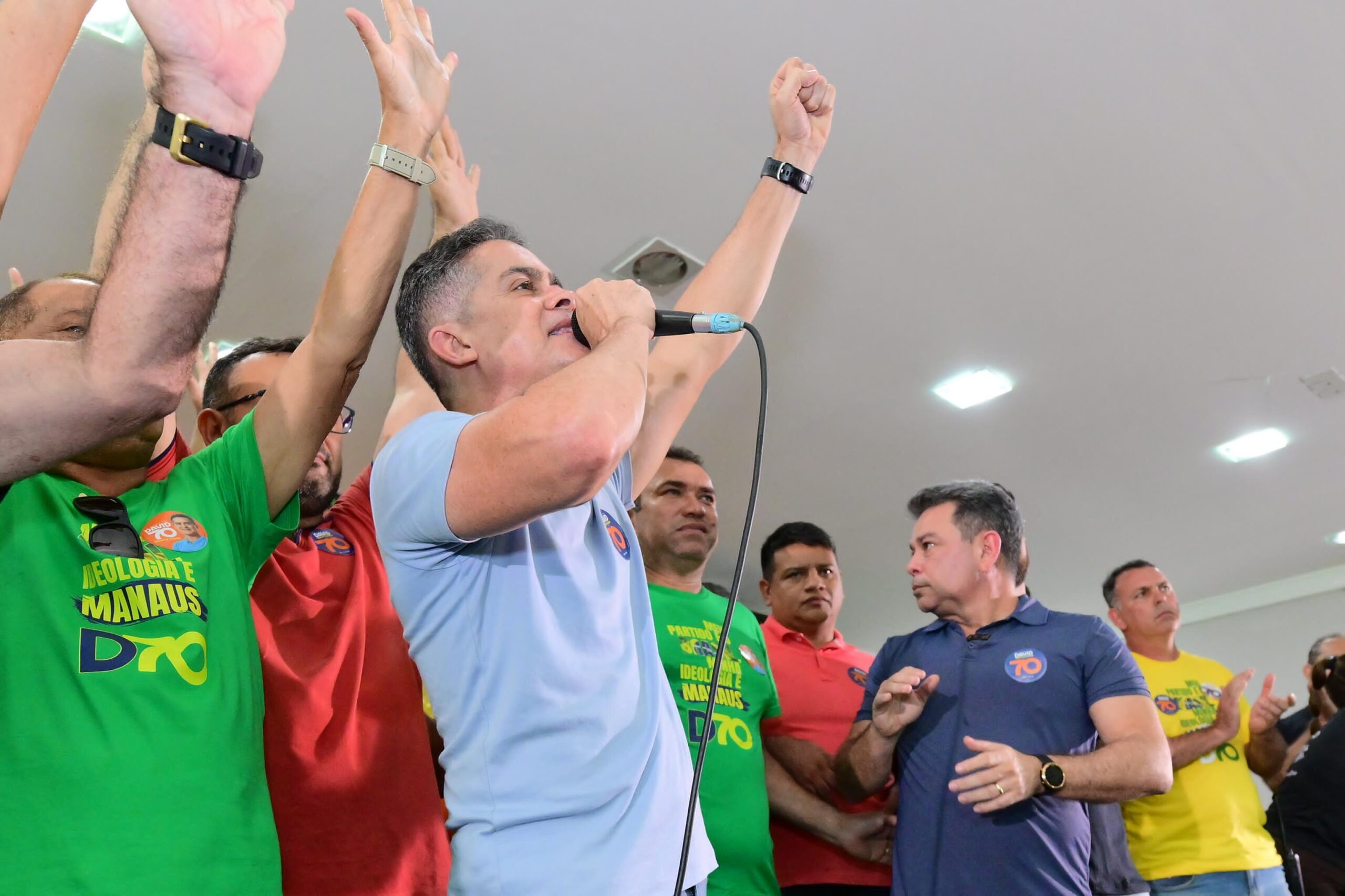 A uma semana do segundo turno, David Almeida mantém liderança com 53,5% dos votos válidos, diz Eficaz