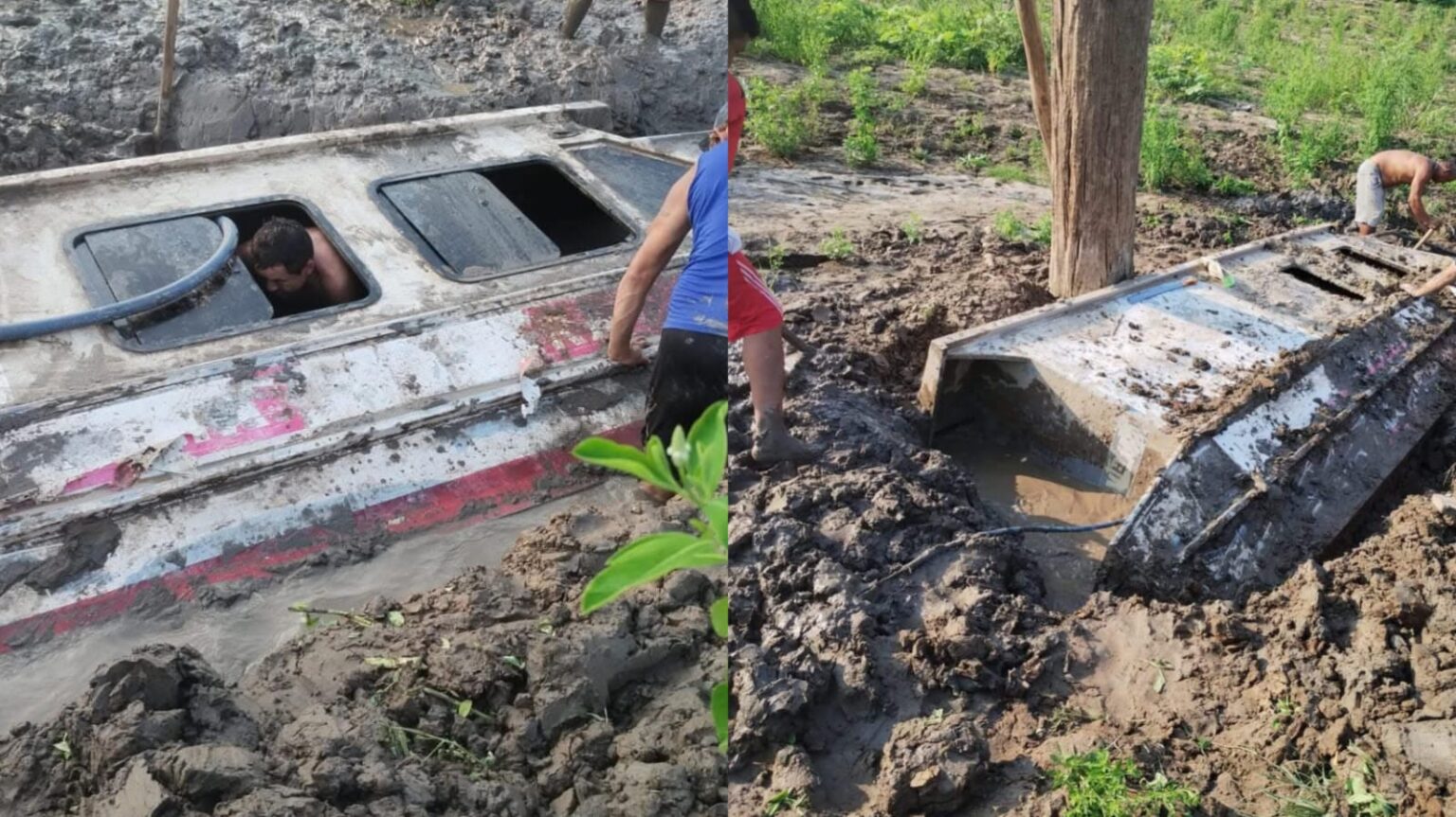 Ambulância fluvial furtada é encontrada destruída em Urucará no Amazonas