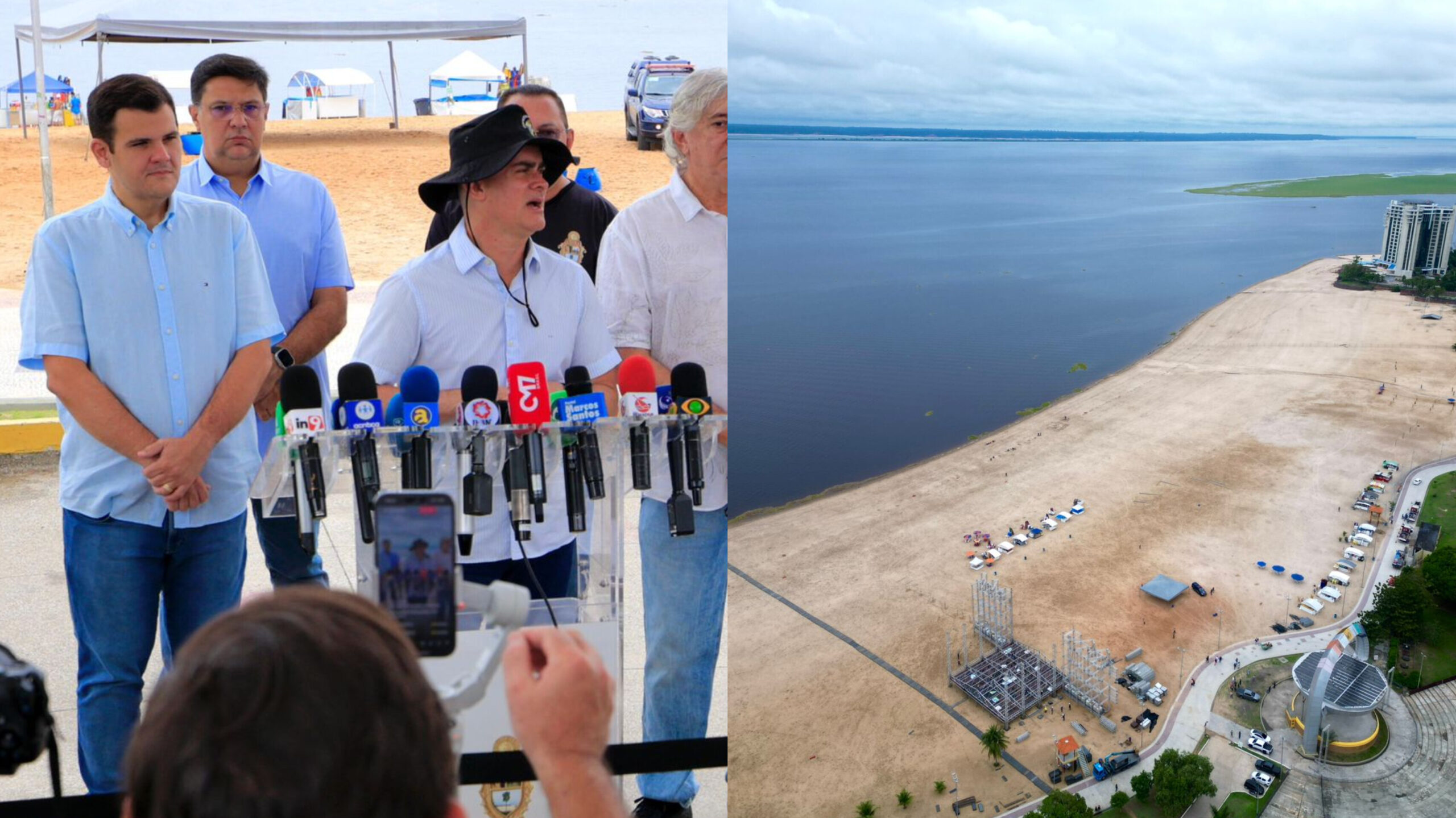 Prefeito David Almeida acaba de anunciar a liberação do acesso à praia da Ponta Negra para banho