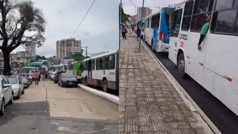 Greve relâmpago de motoristas do transporte público em Manaus ocorre sem autorização do sindicato e dura 20 minutos