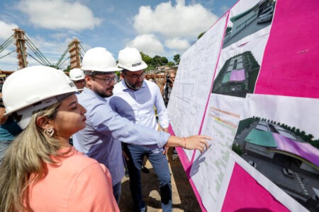 Governador Wilson Lima vistoria obras da Casa da Mulher Brasileira, que vai atender vítimas de violência