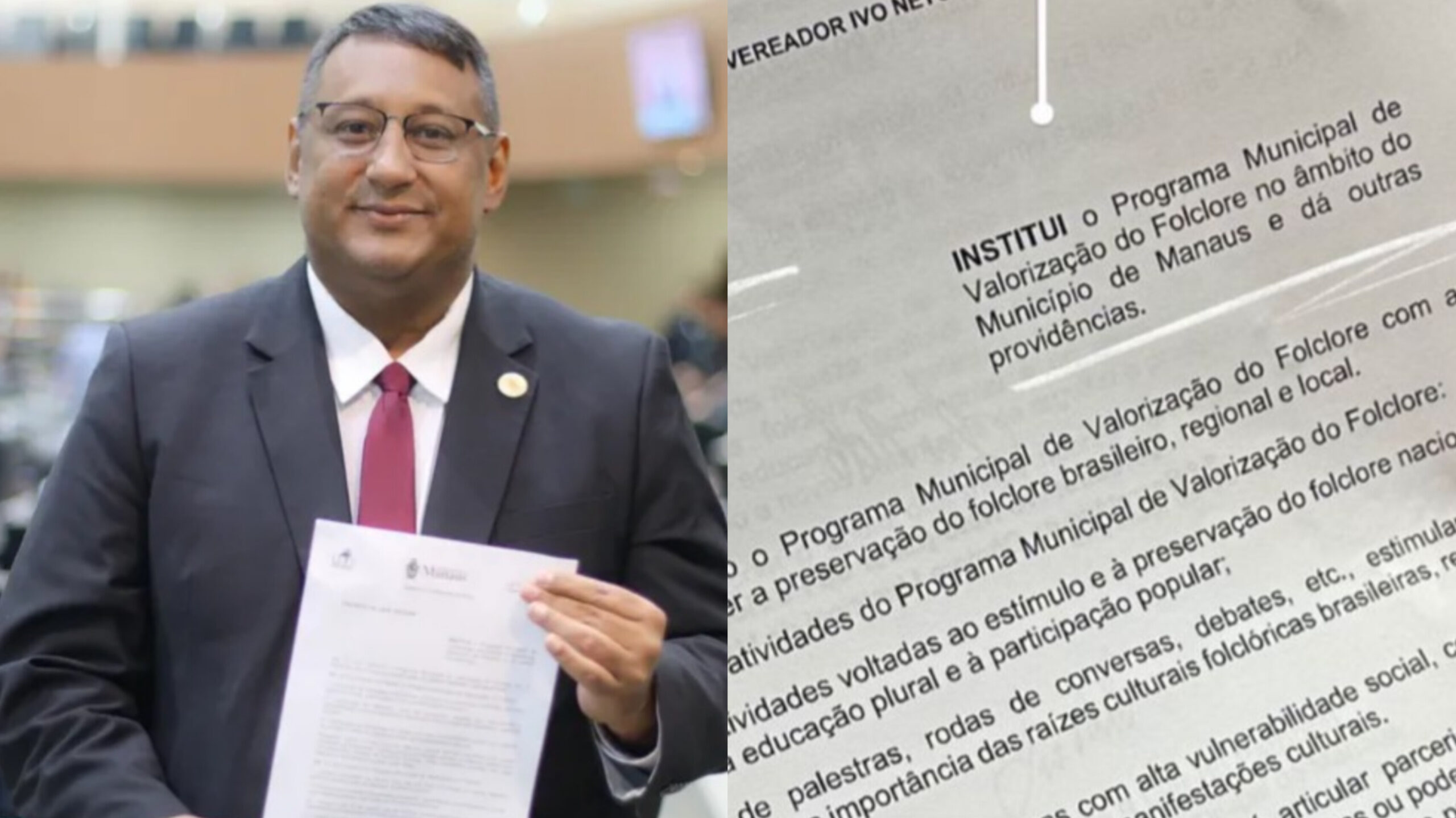 Vereador Ivo Neto propõe programa de valorização do folclore em Manaus