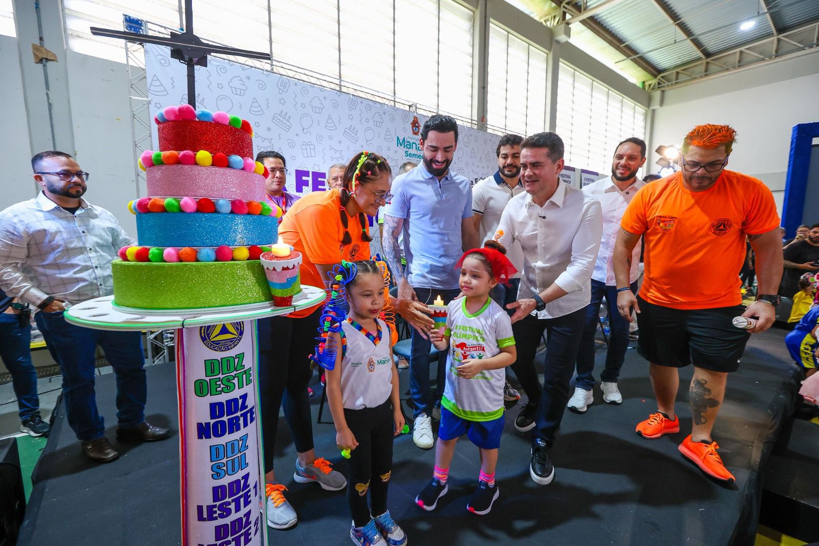 Prefeito David Almeida abre 10ª edição do Festival Olímpico da Educação Infantil e celebra maior programa de iniciação esportiva do Brasil