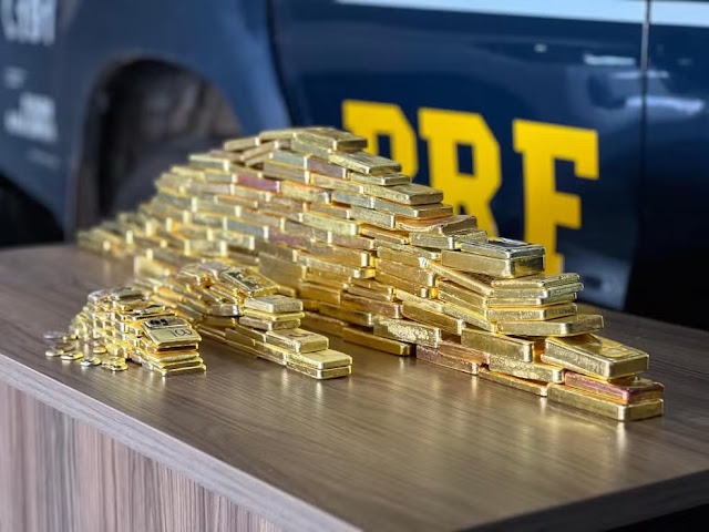 PRF faz maior apreensão de ouro da história em rodovia federal: 103 kg avaliados em R$ 61 milhões em Roraima