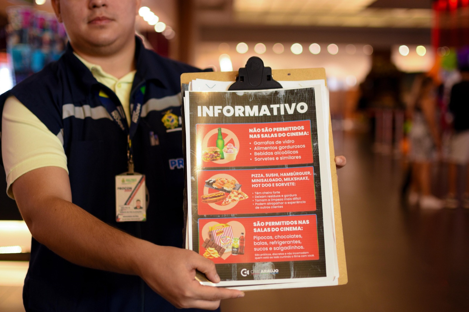 Cinema em shopping de Manaus é autuado pelo Procon-AM por proibir entrada com alimentos externos