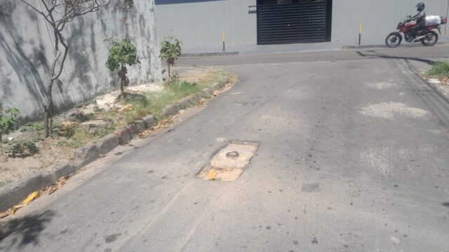 Ageman notifica Águas de Manaus para refazer serviço de recomposição asfáltica em ruas do bairro Japiim após conclusão das obras de esgoto