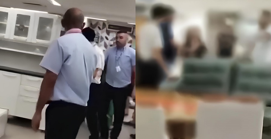 Jovem em surto causa tumulto e danos materiais na Bemol do Amazonas Shopping, em Manaus