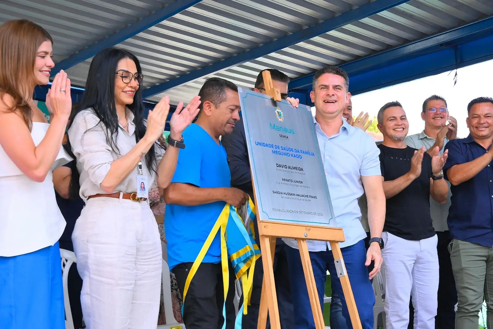 Prefeito David Almeida reinaugura USF Megumo Kado e anuncia novas unidades de saúde para Manaus