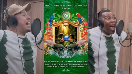 Samba 01 exalta Novo Airão e desponta como favorito no concurso da Mocidade Independente de Aparecida