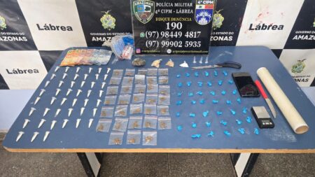 Em Lábrea, Polícia Militar do Amazonas prende trio suspeito de tráfico de drogas após denúncia