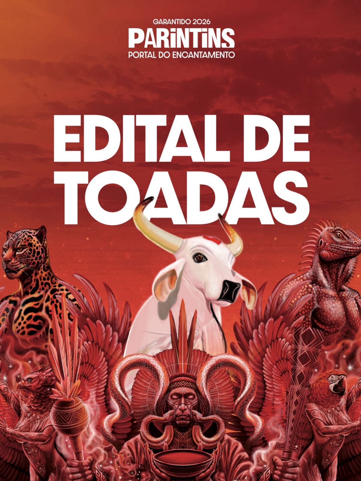 Boi Garantido lança edital de toadas para o álbum 2026 “Parintins: Portal do Encantamento”