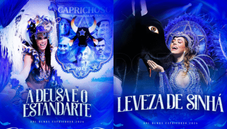 A Deusa e o Estandarte” e “Leveza de Sinhá” marcam os primeiros lançamentos do Caprichoso para o Festival de Parintins 2026 A Deusa e o Estandarte” e “Leveza de Sinhá” marcam os primeiros lançamentos do Caprichoso para o Festival de Parintins 2026